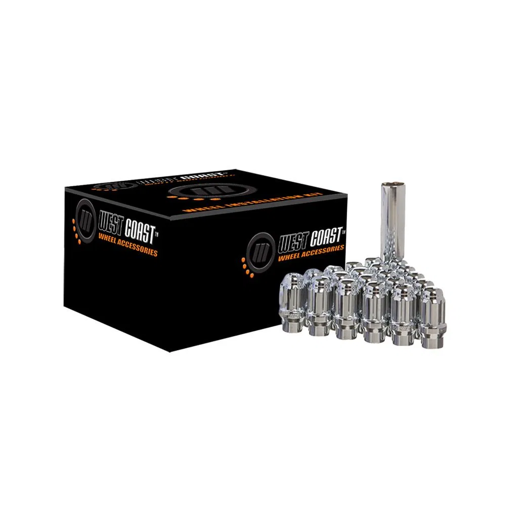 W5614SE – WC WHEEL ACC Wheel Installation Kit, 6 Lug Kit 14 Millimeter X 1.5 Thread Size ET Shank Short Shank Spline ...